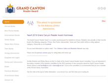 Tablet Screenshot of grandcanyonreaderaward.org
